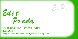 edit preda business card
